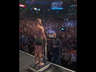 on this day in 2016, the weigh-in ceremony was held before the first fight between mcgregor and diaz d njn ltym, d 2016 ujle, ghjikf wth